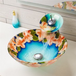 Modern Tempered Glass Sink...