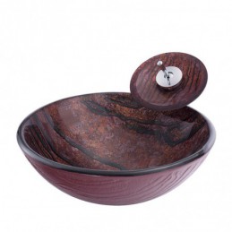 Retro Round Basin Tempered...