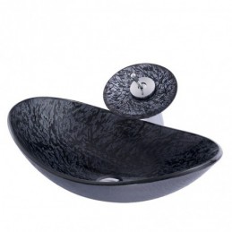 Black Curved Basin Modern...