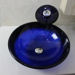 Tempered Glass Vessel Round...