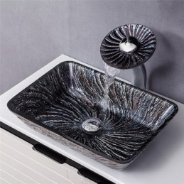 Rectangle Glass Sink and...