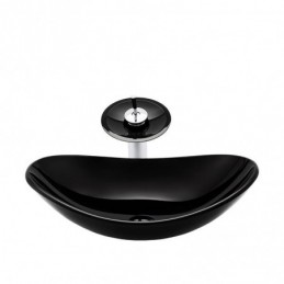 Black Oval Sink and Tap Set...