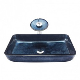 Dark Blue Rectangle Sink...