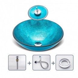 Round Sink and Tap Set Blue...