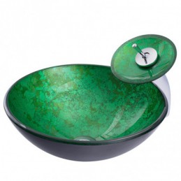 Modern Green Round Basin...