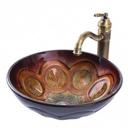 Retro Wooden Texture Sink...